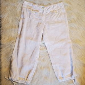 MICHAEL Michael Kors Linen Crop Pants Size 6